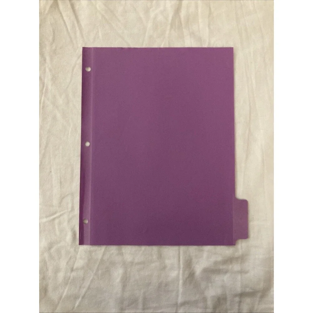 Unbranded 11”x8.5” Paper Purple Binder Divider | 1 Count